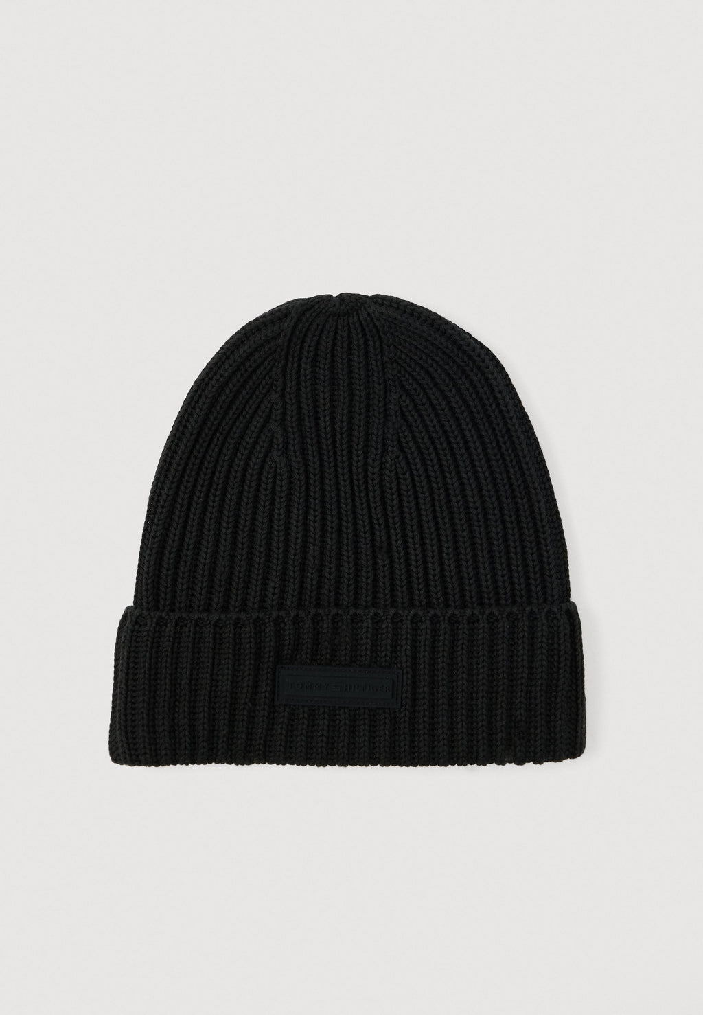 RUBBERISED LOGO KNIT BEANIE WITH WOOL Media 1