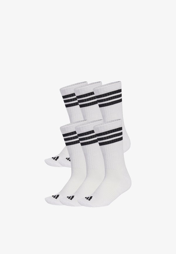 adidas Performance ESSENTIALS CUSHIONED CREW UNISEX 6 PACK - Sports socks - white/black/black