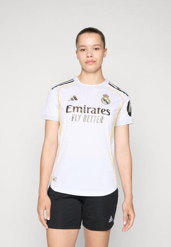 adidas Performance REAL MADRID 25/26 HOME AUTHENTIC JERSEY - Print T-shirt - white