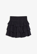 Bershka SPARKLY RUFFLED - MINI SKIRT - Pleated skirt - royal blue