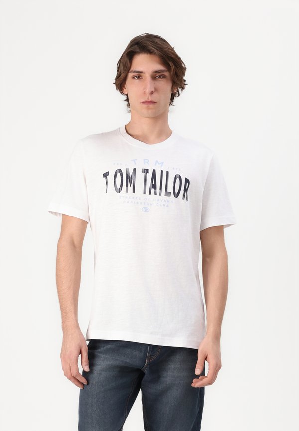 TOM TAILOR Print T-shirt - white