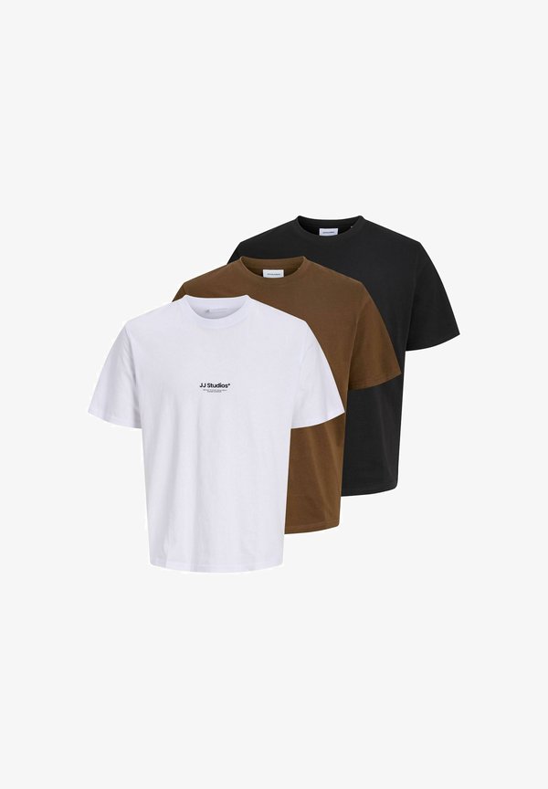 Jack & Jones T-SHIRT 3-PACK T-SHIRT - Print T-shirt - white
