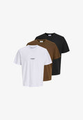 Jack & Jones T-SHIRT 3-PACK T-SHIRT - Print T-shirt - white