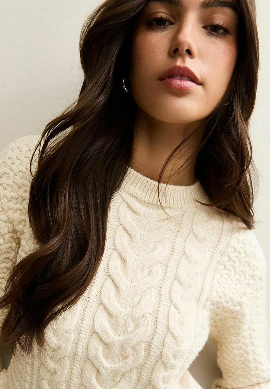 New Look CABLE  FRINGE HEM