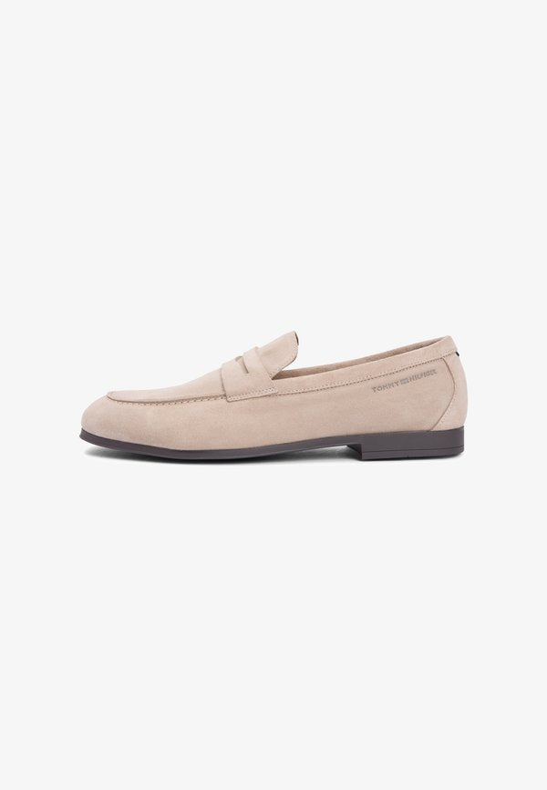 Tommy Hilfiger SUEDE FLEXIBLE LOAFERS - Slip-ons - coastal taupe