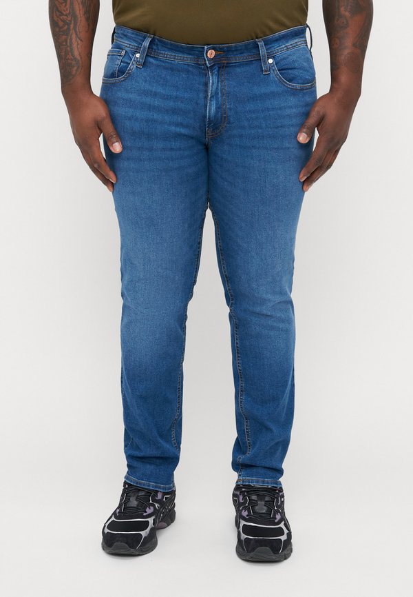 Jack & Jones Slim fit Plus Size JJIGLENN JJORIGINAL SQ 223 NOOS PLS - Relaxed fit jeans - blue denim