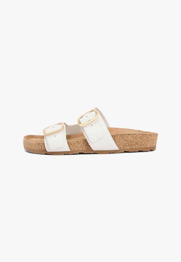Tommy Hilfiger DOUBLE STRAP - Mules - ecru