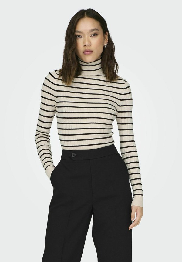ONLY ONLKAROL L/S ROLLNECK PULLOVER KNT NOOS - Jumper - whitecap gray