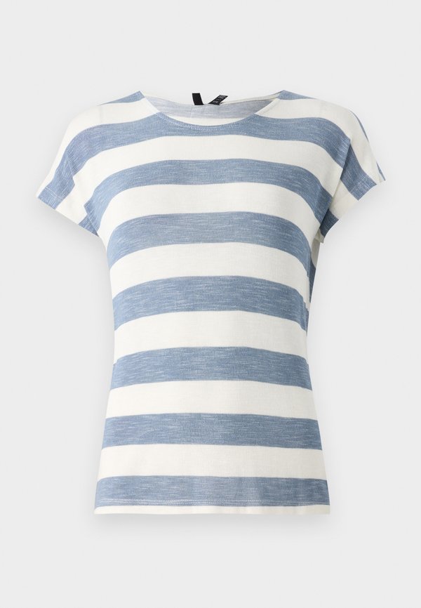 Vero Moda VMWIDE STRIPE  - Print T-shirt - china blue