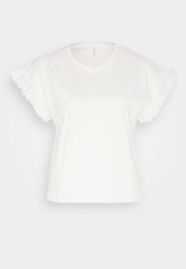 ONLY ONLIRIS EMB  - Print T-shirt - cloud dancer