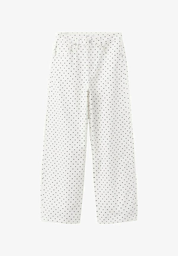 Mango ADULT - Straight leg jeans - white