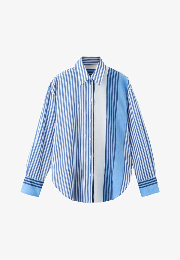 Mango ADULT - Button-down blouse - blue