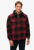 Superdry & Co MERCHANT STORE CHORE - Light jacket - merchant rhubarb red check