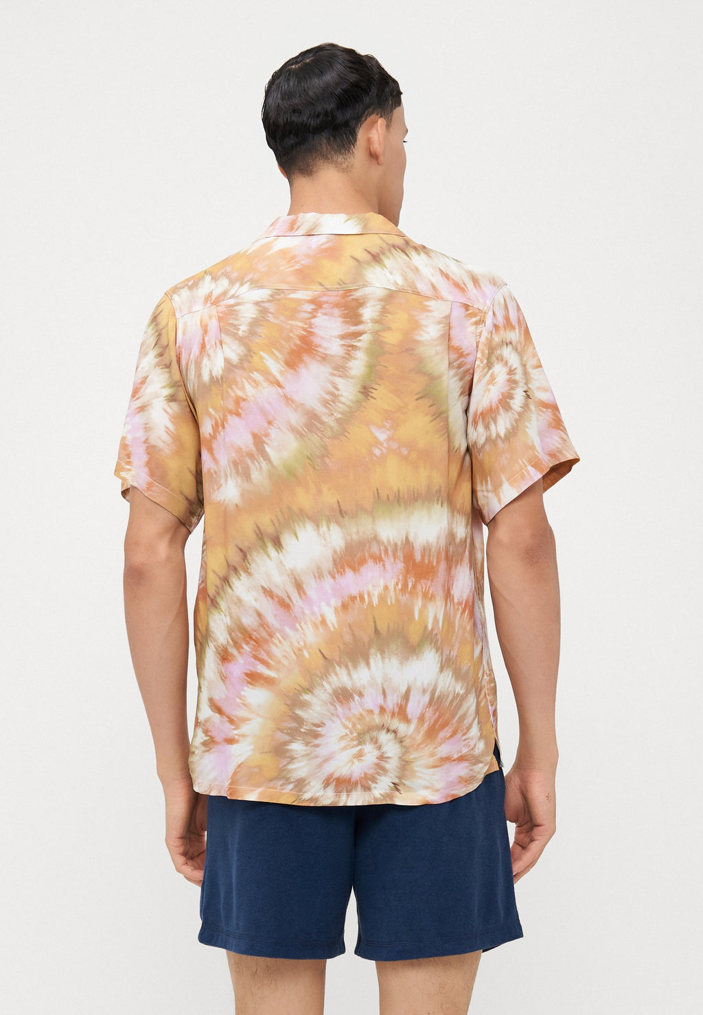 Bather CALYPSO SWIRL TIE DYE PRINTED CAMP SHIRTS