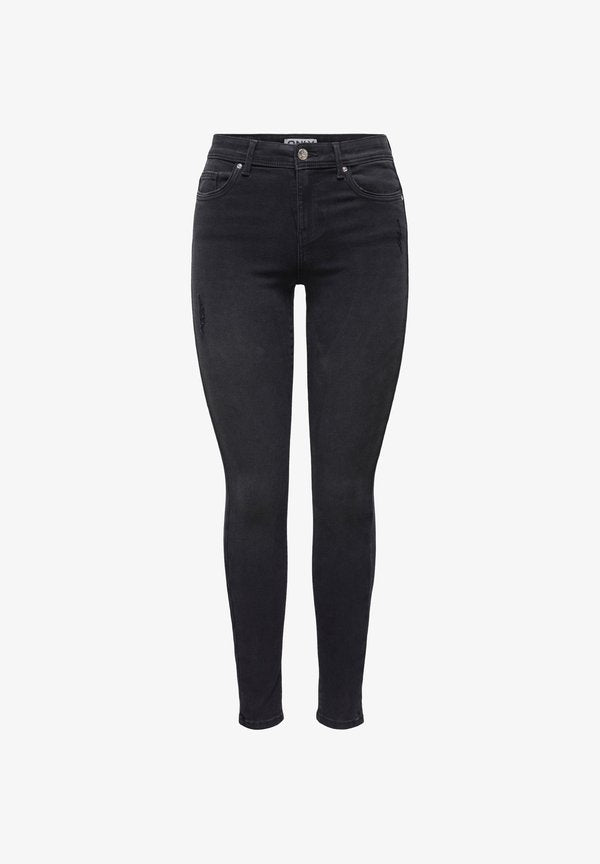 ONLY Skinny fit ONLWOW Mid waist - Jeans Skinny Fit - washed black