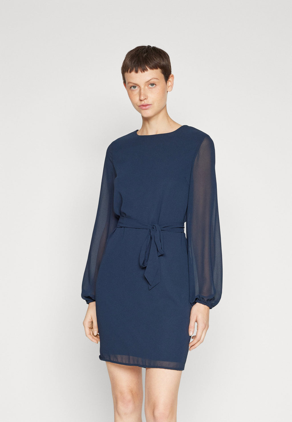 VILA VISANNE NEW FLOUNCE SLEEVES SHORT DRESS