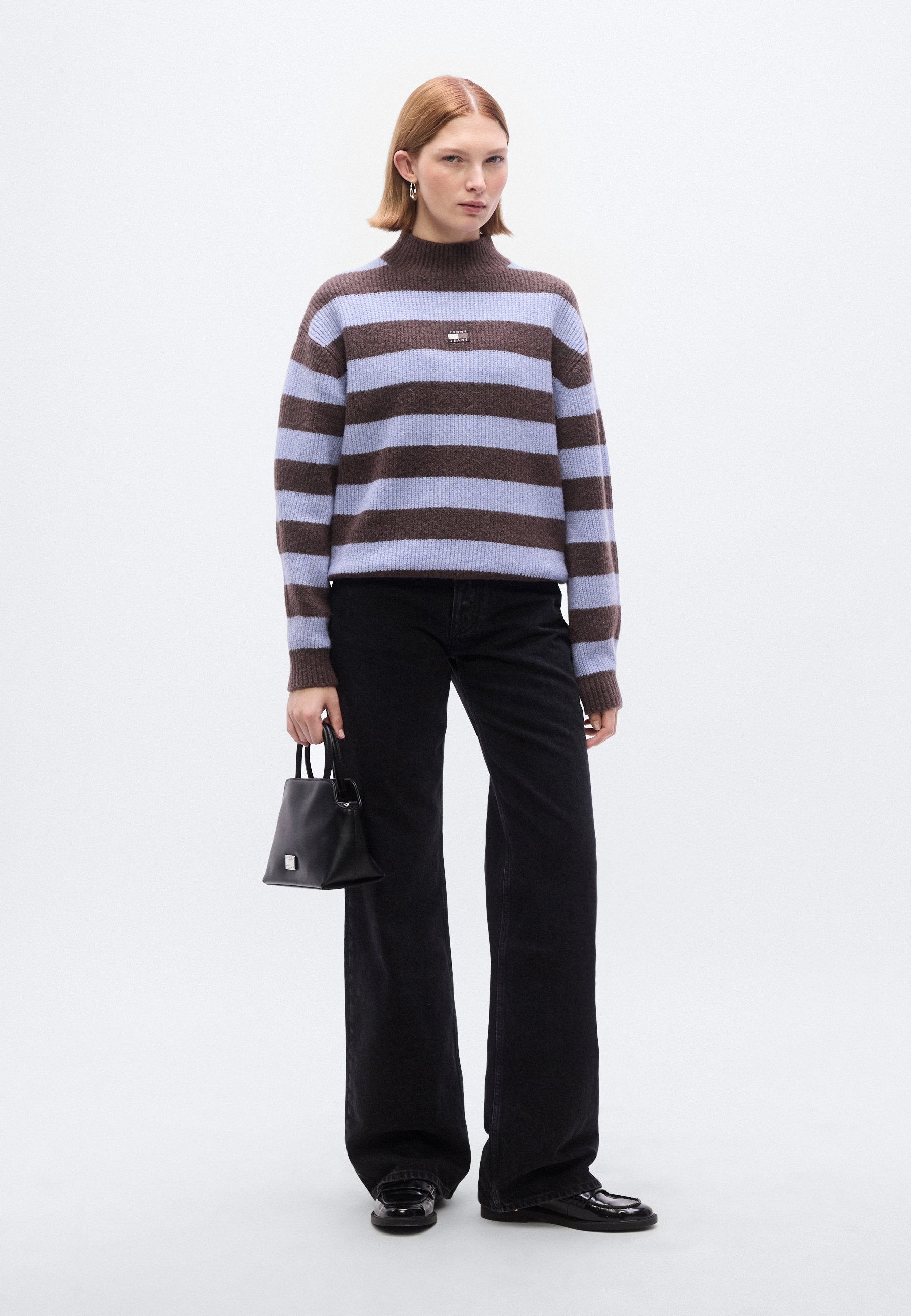 Tommy Jeans MIA MID RISE RELAXED STRAIGHT LEG BLACK JEANS