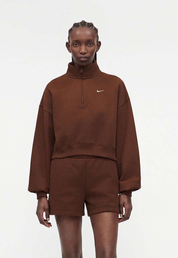 Nike Sportswear CROP - Sweatshirt - cacao wow/sail