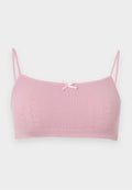 ONLY ONLPOPPY HEART SCOOP BRALETTE - Bustier - dawn pink