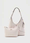 Guess DARCY HOBO 2 IN 1 - Tote bag - stone