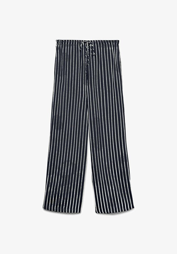Vero Moda VMROSIE MW WIDE PANT NOOS - Trousers - sky captain