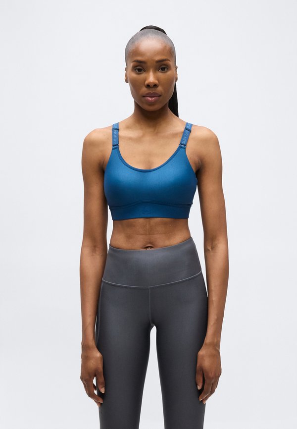 Under Armour INFINITY 2.0 MID - Medium support sports bra - wham blue