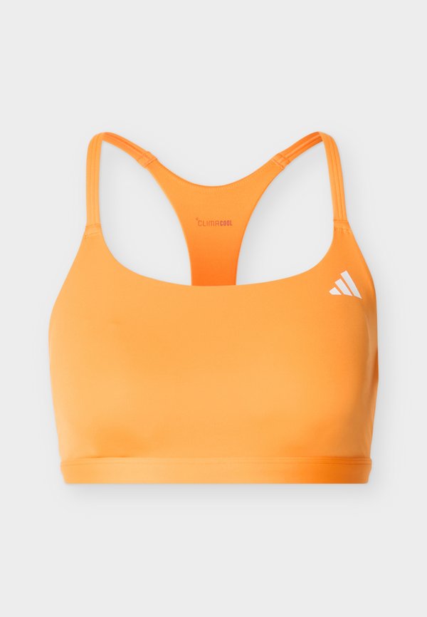 adidas Performance OPTIME ESSENTIALS WORKOUT LIGHT SUPPORT BRA - Light support sports bra - pure orange