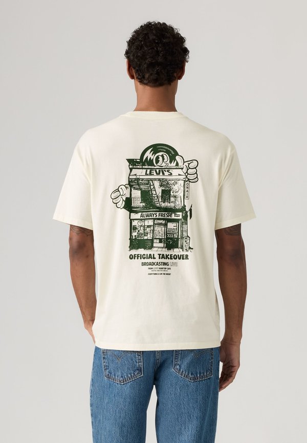 Levi's® VINTAGE FIT GRAPHIC TEE - Print T-shirt - egret