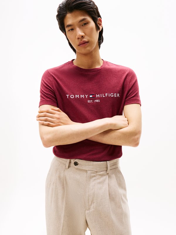 Tommy Hilfiger Basic T-shirt - deep rouge heather