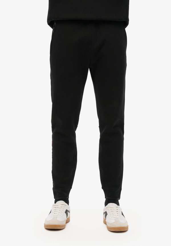 Superdry & Co TECH LOGO TAPERED - Tracksuit bottoms - black