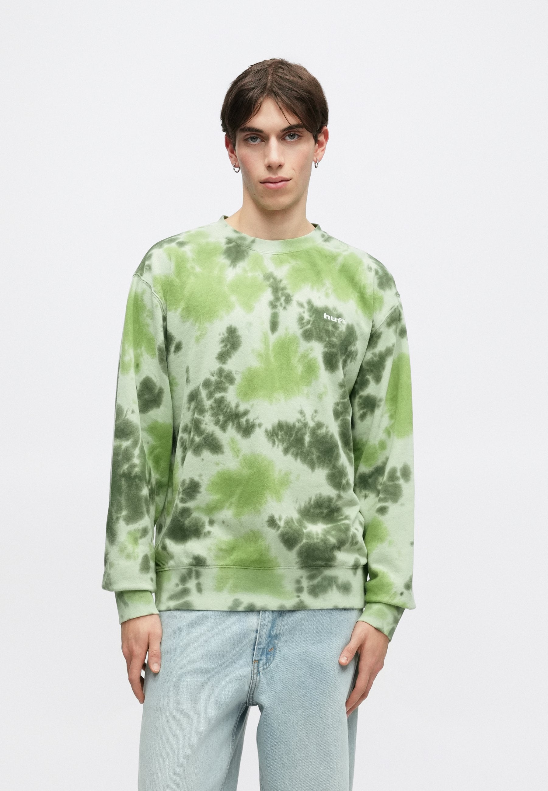 HUF TIE DYE LOGO CREW UNISEX