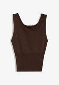 Bershka TOP - Top - dark brown