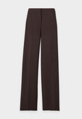 Vero Moda VMBELLIS MW WIDE PANT NOOS - Trousers - chocolate torte