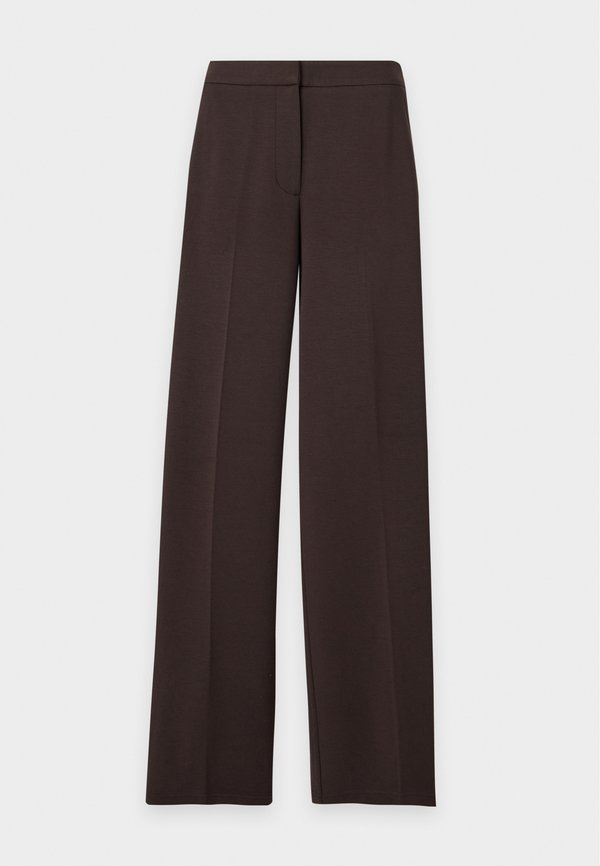 Vero Moda VMBELLIS MW WIDE PANT NOOS - Trousers - chocolate torte