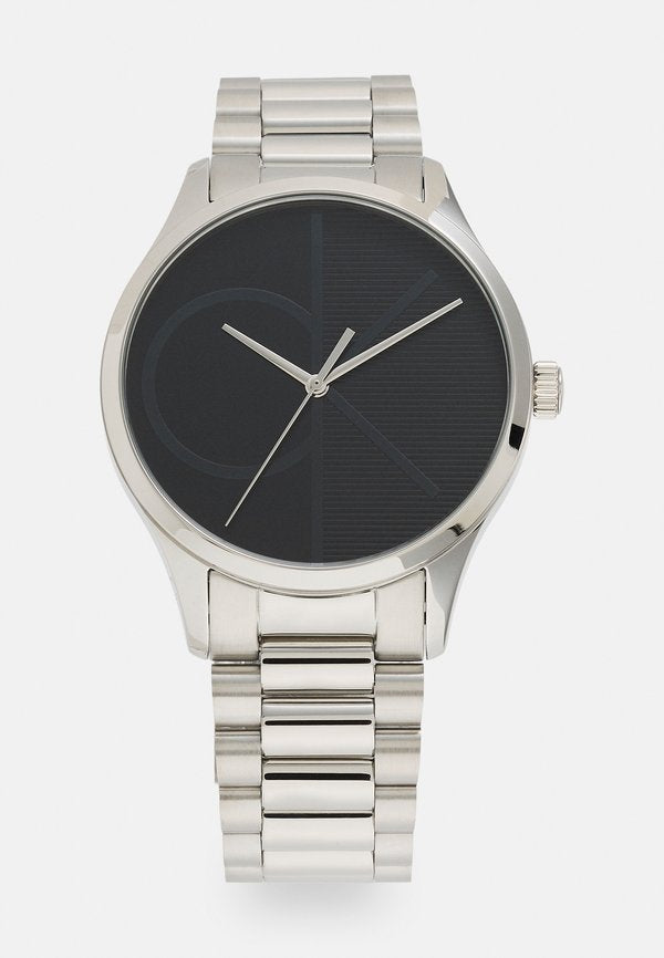 Calvin Klein SUNRAY DIAL BRACELET - Watch - silver-coloured/black