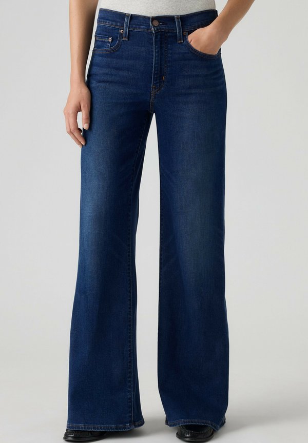 Levi's® 728 HR WIDE LEG HEADWINDS AHEAD. - Wide Leg - headwinds ahead - dark indigo - worn in