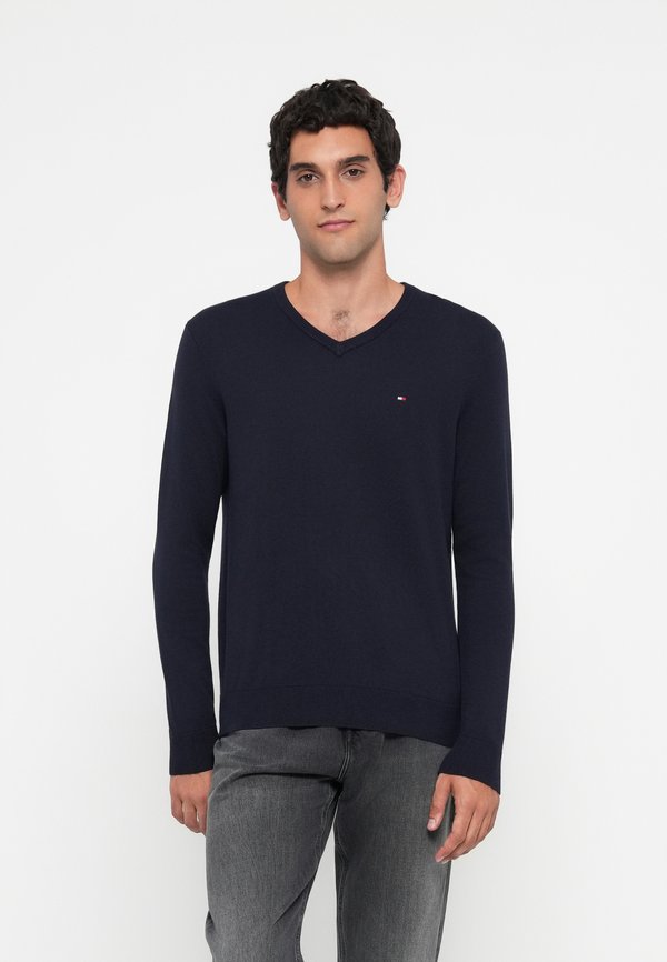 Tommy Hilfiger ESSENTIAL V NECK - Jumper - desert sky