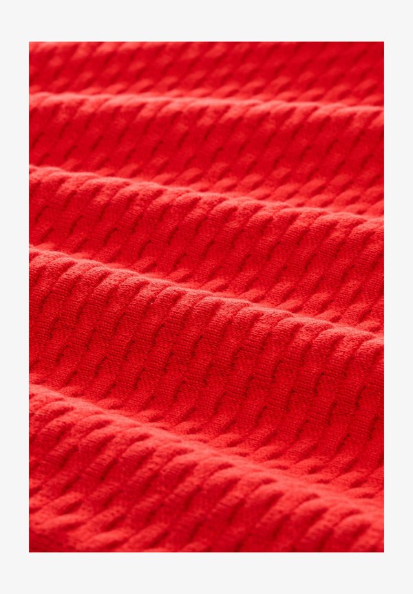 TOM TAILOR KNIT NEW BUBBLE STRUCTURE SWEATER - Jumper - soft scarlet red