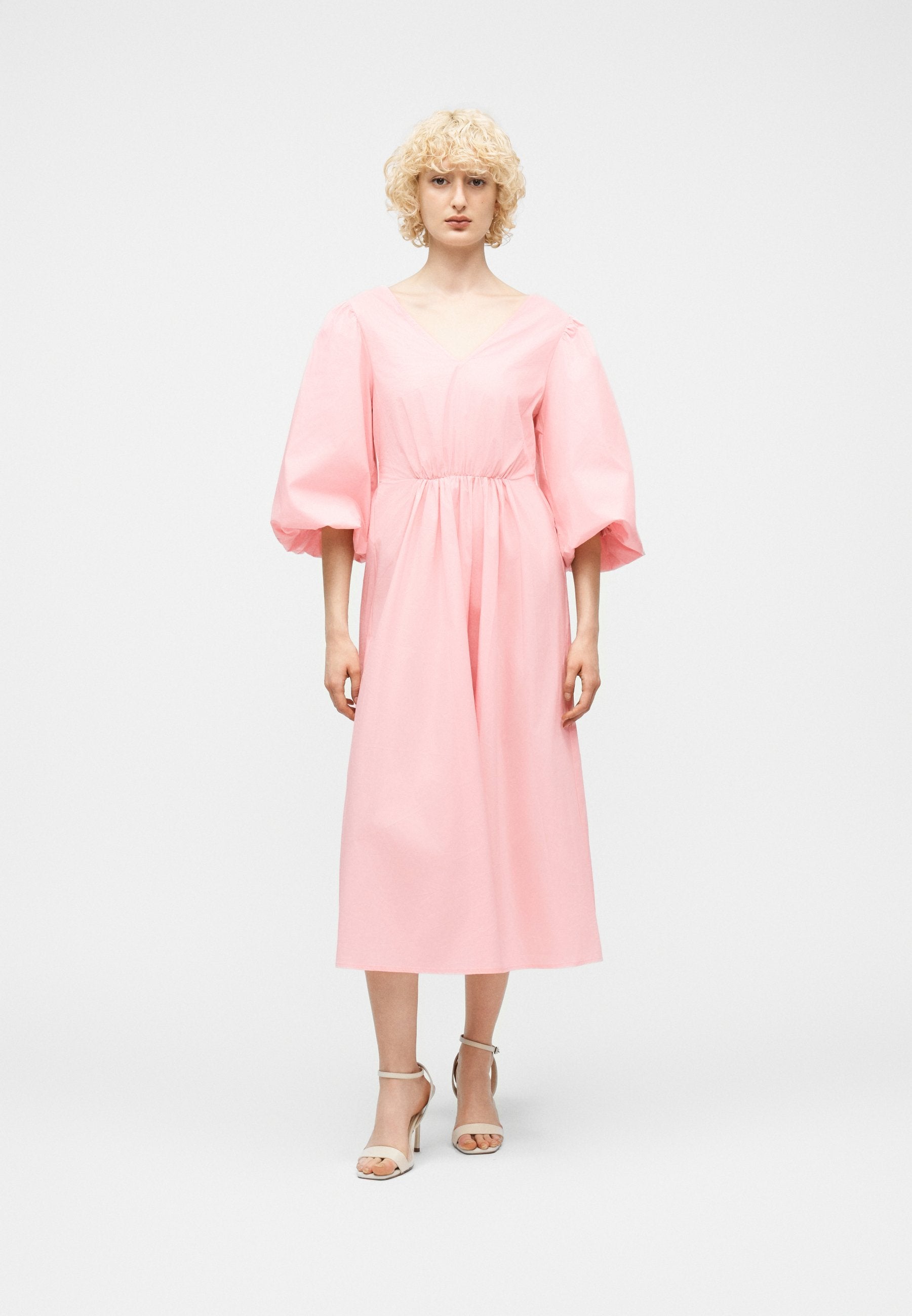 Object OBJPAIGE V NECK MIDI DRESS