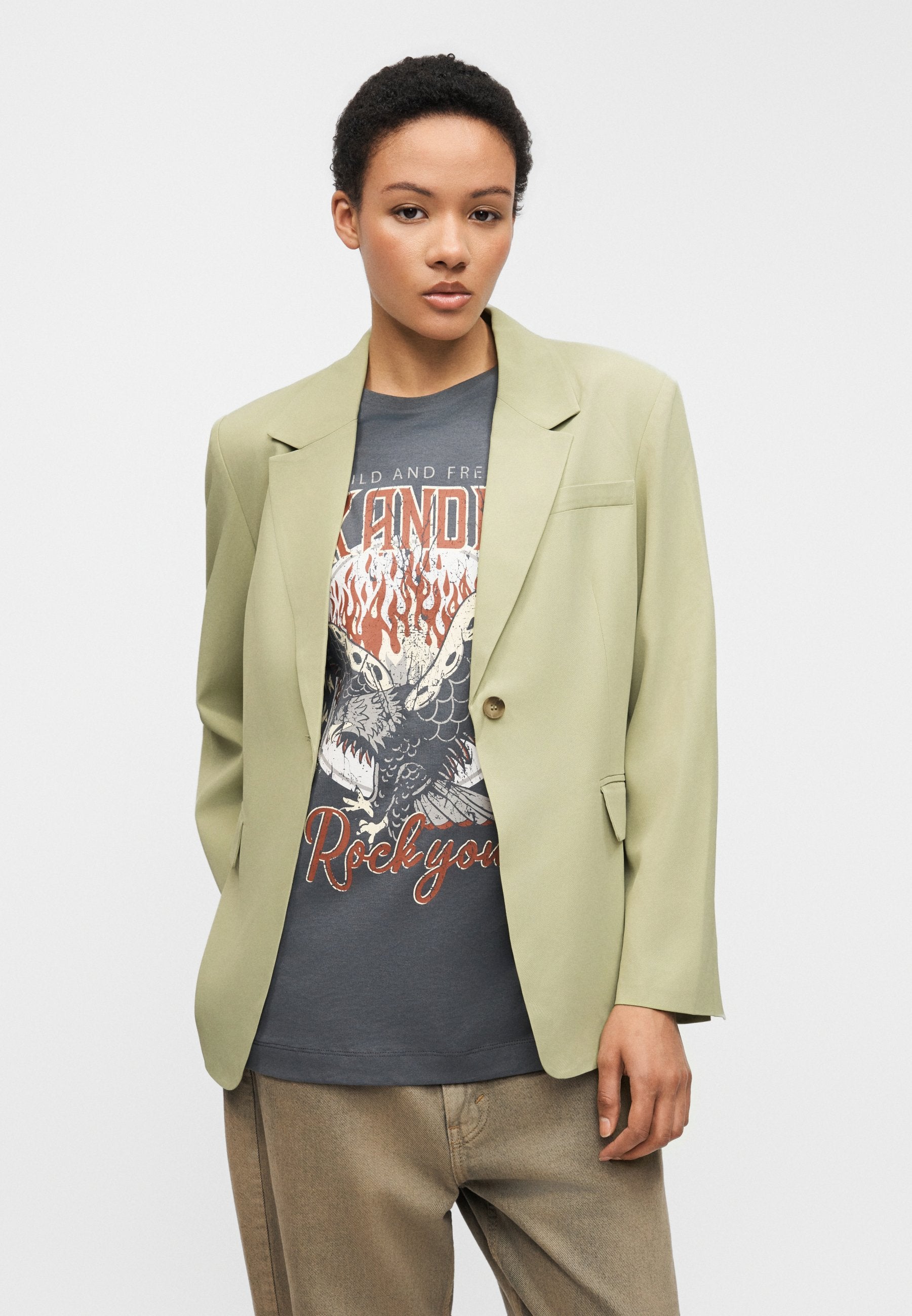 Selected Oversized belted