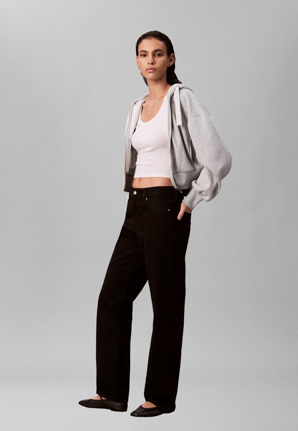 Calvin Klein Jeans SIGNATURE STRAIGHT - Relaxed fit jeans - soft black