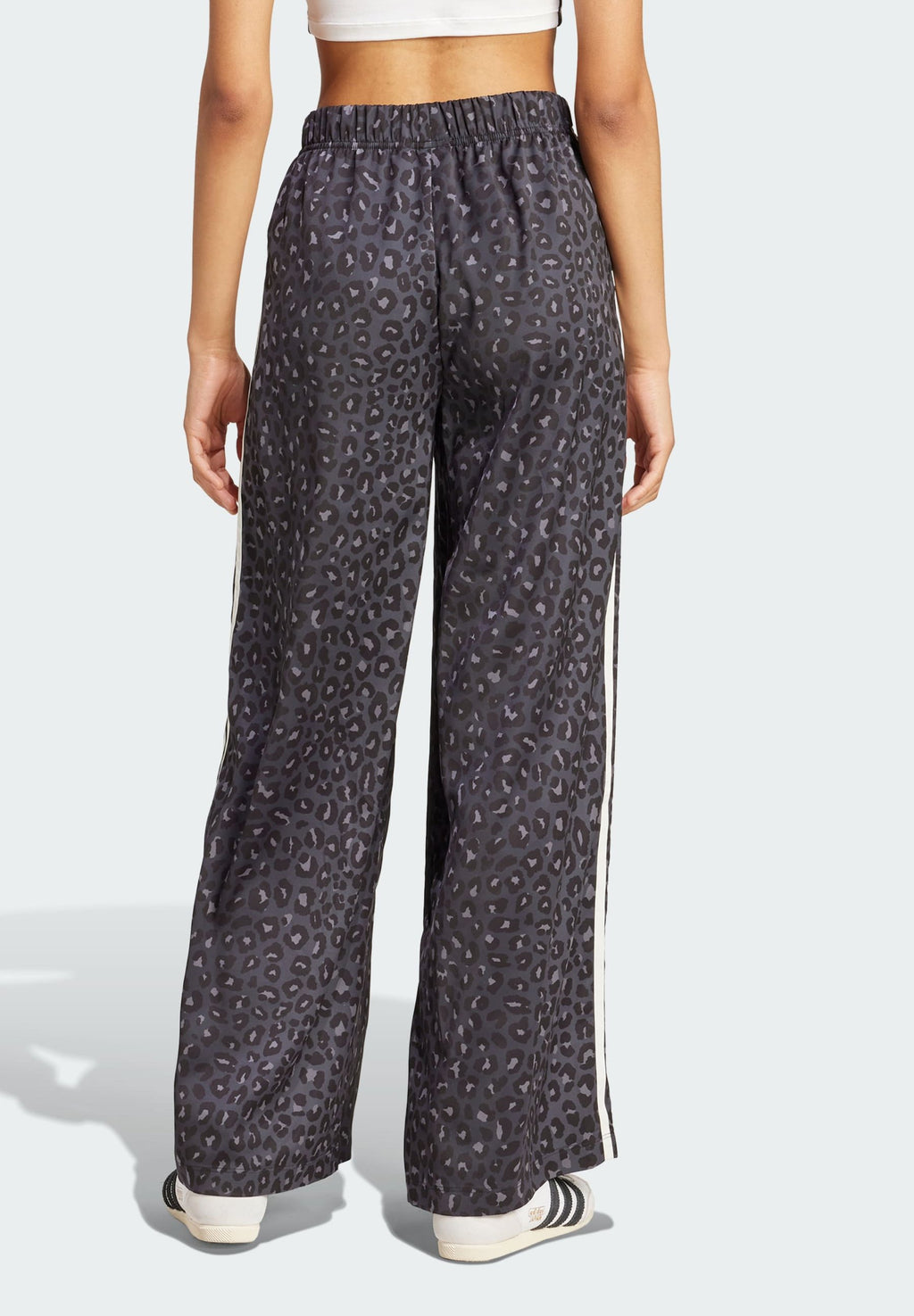 adidas Originals WIDE LEG LEO PRINT SATIN PANTS
