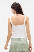 BDG Urban Outfitters BDG LINEN MIX PRAIRIE CAMI