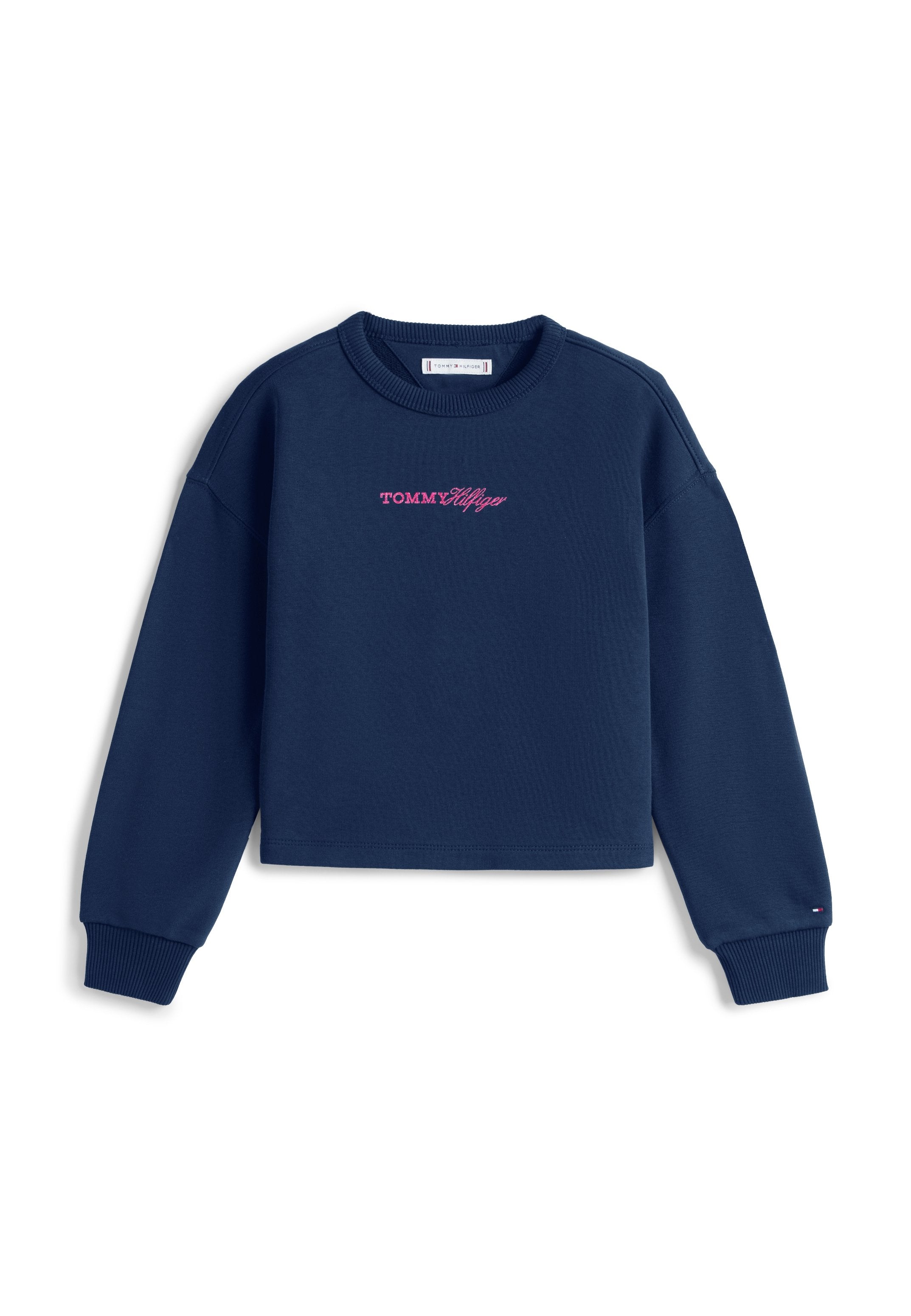 GLITTER LOGO RELAXED TERRY SWEATSHIRT Media 1