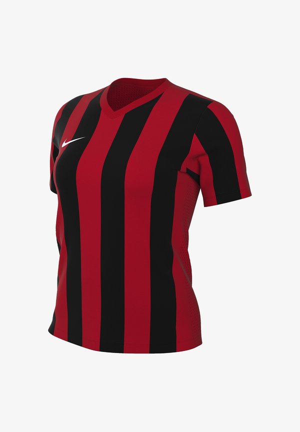 Nike Performance STRIPED DIVISION V TRIKOT DAMEN WEISS FUSSBALL - TEAMSPORT TEXTIL-TRIKOTS - Football jersey - rotschwarz