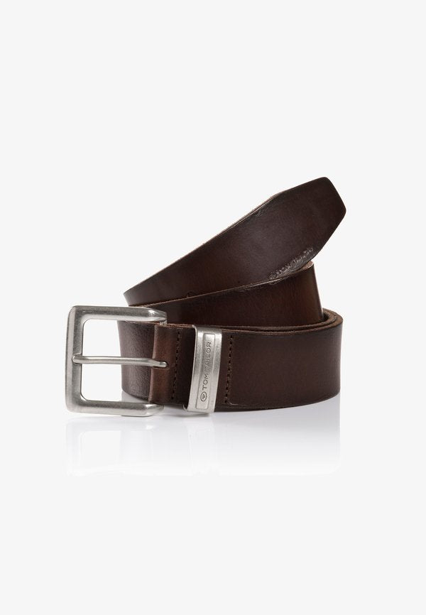 TOM TAILOR TTJACOB - Belt - dark brown uni