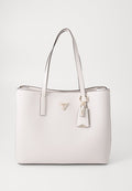 Guess MERIDIAN II GIRLFRIEND TOTE - Handbag - ivory