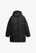 Superdry & Co HOODED FUJI MID PADDED - Winter coat - black
