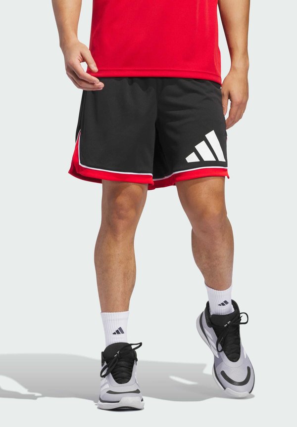 adidas Performance BADGE OF SPORT SHORT 9IN - Sports shorts - black   red