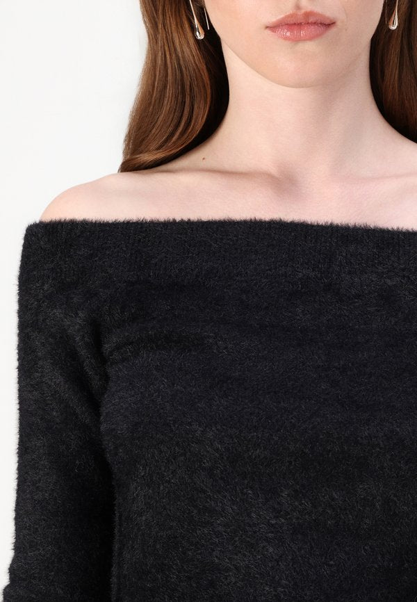 Good American OFF SHOULDER LONG SLEEVE